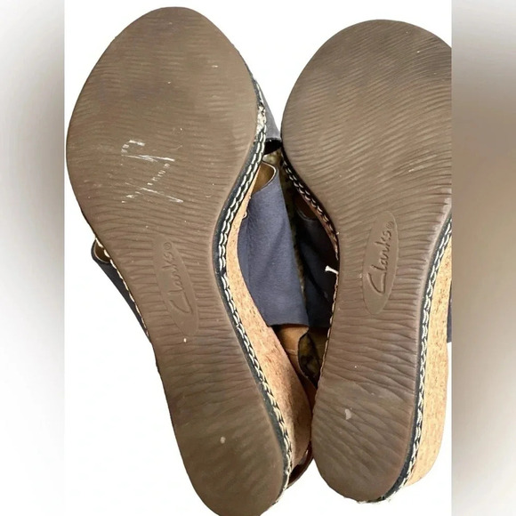Clarks soft cushion cork wedge heel - Picture 7 of 11